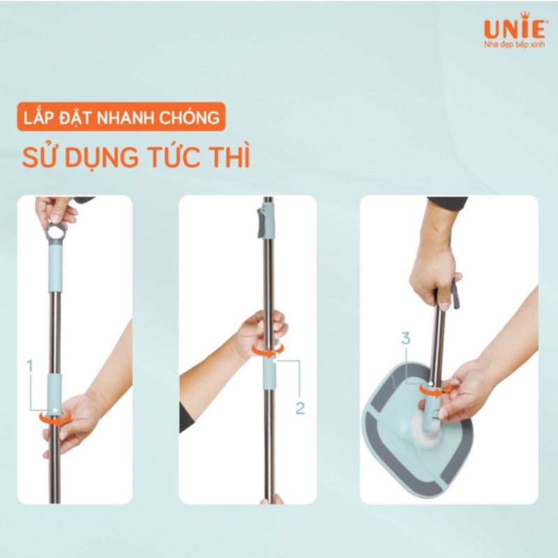 CHỔI LAU NHÀ UNIE UN-246 NHỎ GỌN BỀN ĐẸP SIÊU TIỆN LỢI