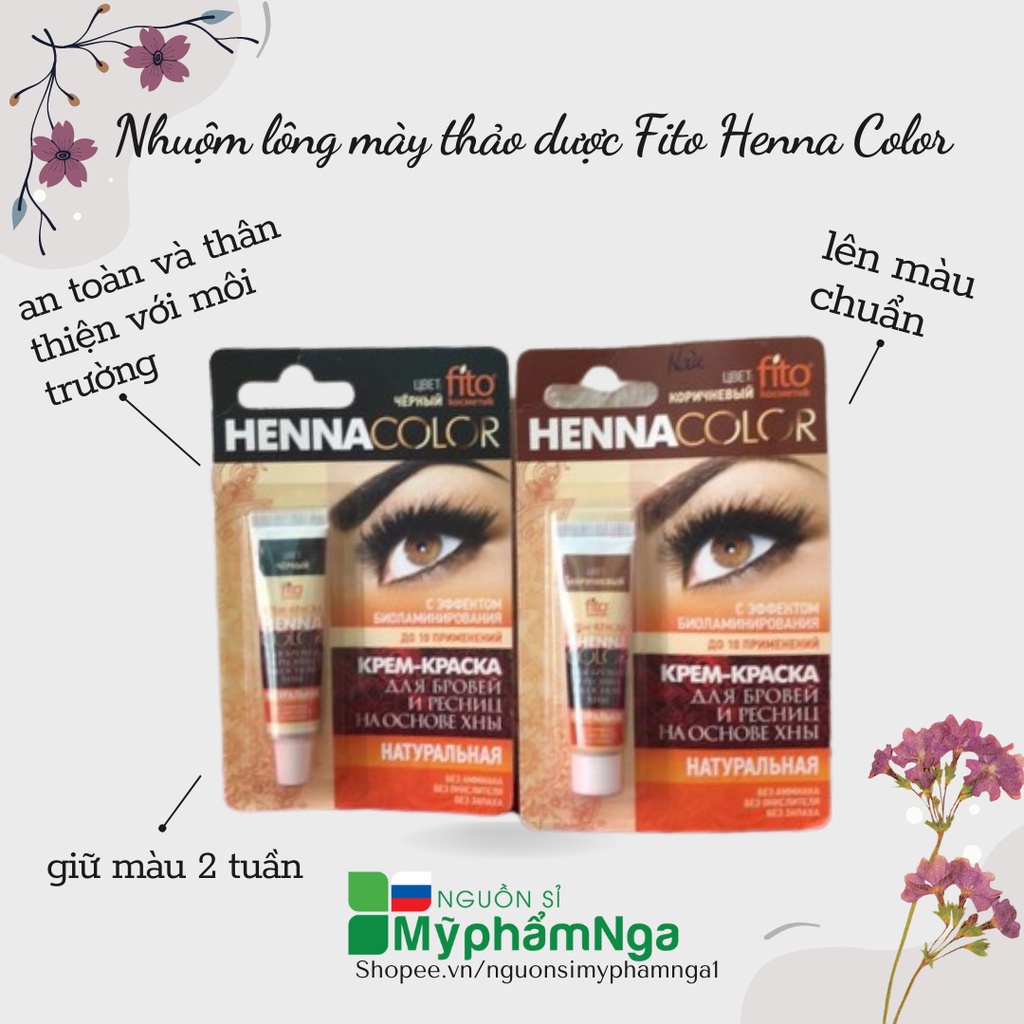 Nhuộm lông mi lông mày thảo dược Fito Henna Color