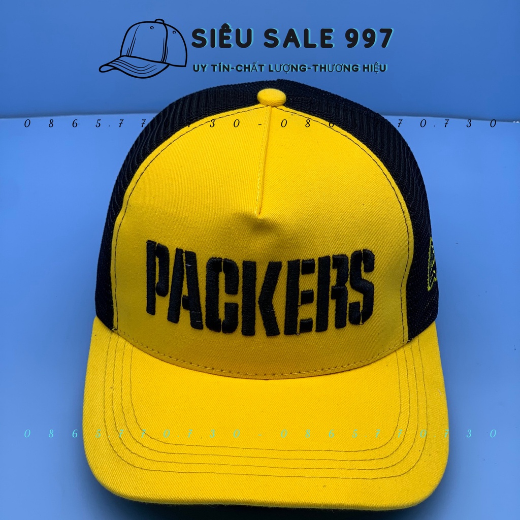 NÓN KẾT PHỐI LƯỚI THÊU PAKER, MŨ LƯỠI TRAI NAM NỮ THÊU CHỮ CAO CẤP