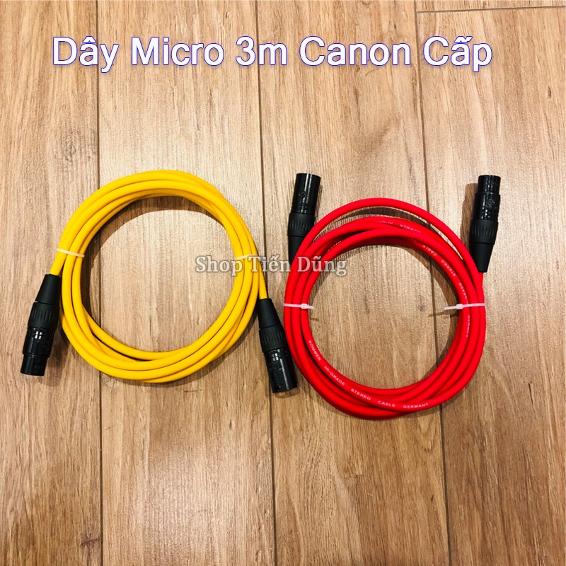 Dây Micro Canon 2 đầu XLR-XLR Cao Cấp Nhật Bãi Dùng Cho Các Mic Nguồn 5V và 48V