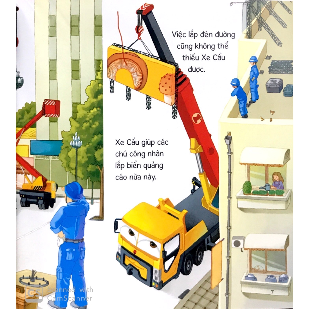 Sách - Thế Giới Xe Công Trình: Xe Cẩu Tốt Bụng