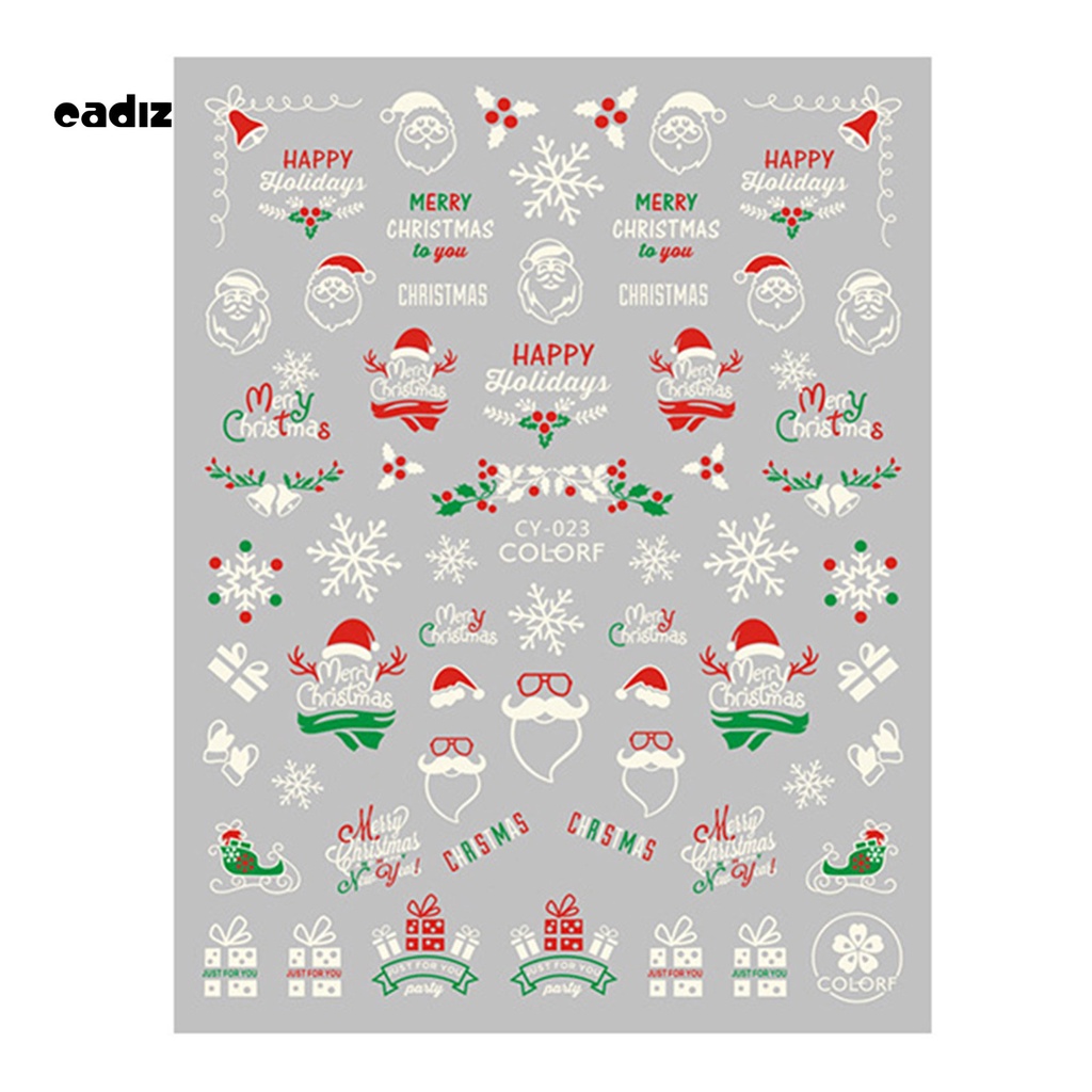 [Hàng mới về] Miếng dán trang trí móng tay màu dạ quang dễ sử dụng thân thiện với môi trường