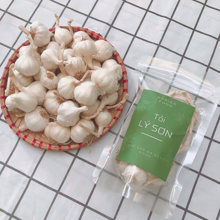 Tỏi Lý Sơn 100Gr - Hanigo Food- Cam Kết Tỏi Lý Sơn 100%