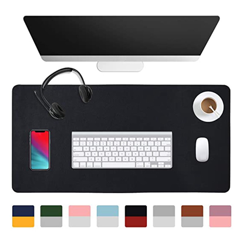 Miếng Lót Chuột Hai Mặt Chống Thấm Nước Màu Đỏ + Đen Dành Cho Văn Phòng