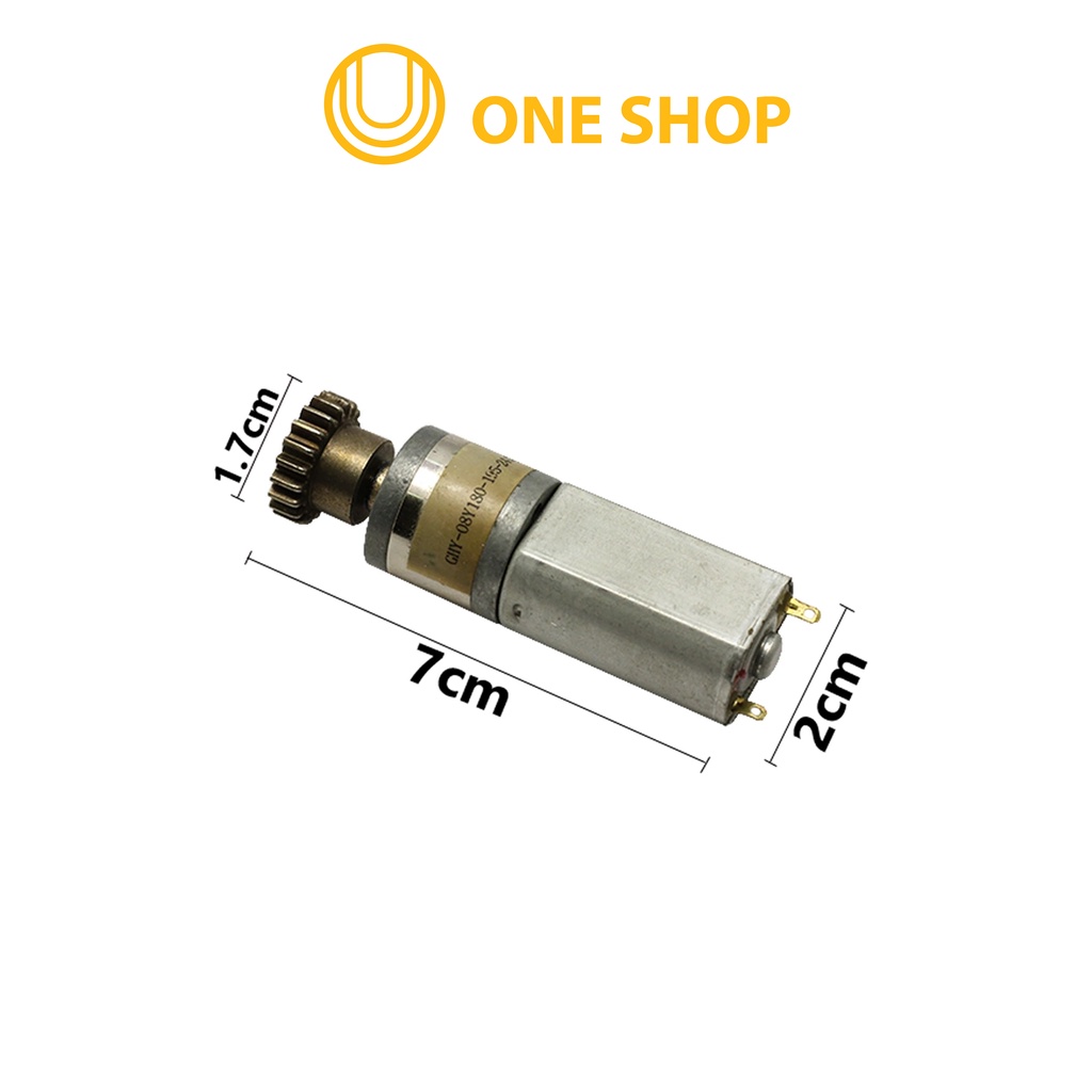 Động Cơ Giảm Tốc 180 Bánh Răng Kim Loại ( 5-10 Vòng/Phút )