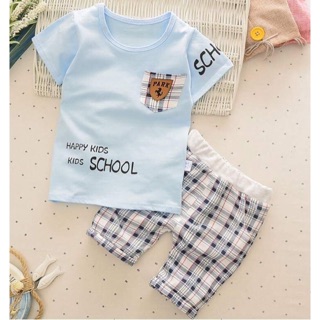Bộ school cho bé trai giá cũ 150k