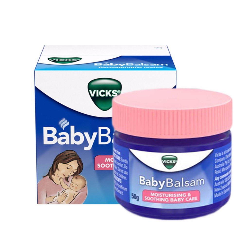 Dầu bôi ấm ngực Vicks Baby balsam Úc