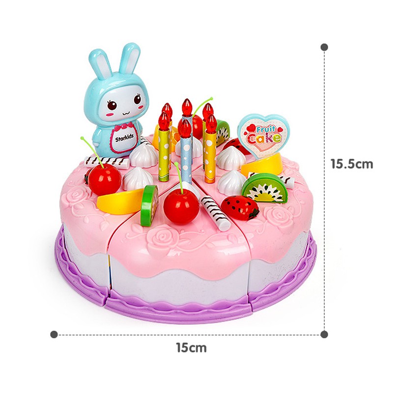 Bộ đồ chơi cắt bánh kem sinh nhật 37 món đáng yêu cho bé