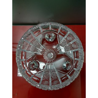 BÁT ĐỂ THẢ HOA PHA LÊ SÉC 3 CHÂN 25CM, MÀI 57