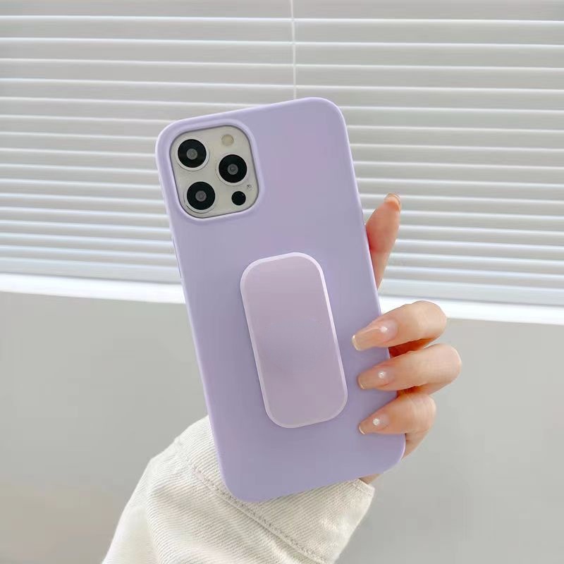 Ốp Điện Thoại Màu Kẹo Có Giá Đỡ Hình Trái Tim 3D Cho Iphone 6 6S 7 8 SE 2020 X XS XR XsMax 11 12 13 Pro 11 12 13 Pro Max