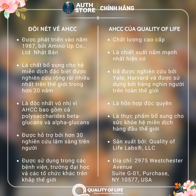 AHCC Kinoko Platinum 750mg 60v hỗ trợ loại bỏ hết virus HPV, hết sùi mào gà