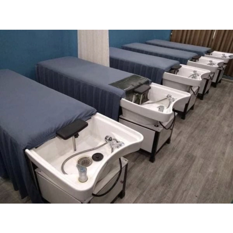 Ga/Drap vải thun giường gội đầu, giường 2in1 cho spa, gội đầu dưỡng sinh