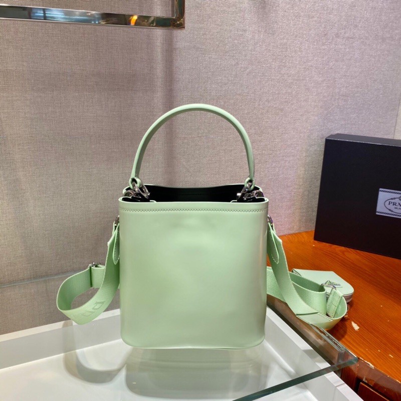 Túi xách tay nữ hai ngăn chính dây đeo bằng vải phụ kiện túi nhỏ prada