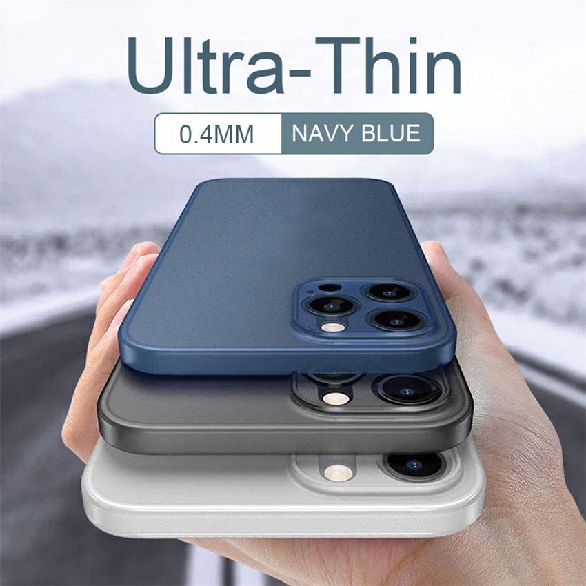 Ultra Ốp Điện Thoại PP Siêu Mỏng Màu Nhám Cho iPhone 13 Pro Max / 12 / 11 Pro Max / 12 Mini