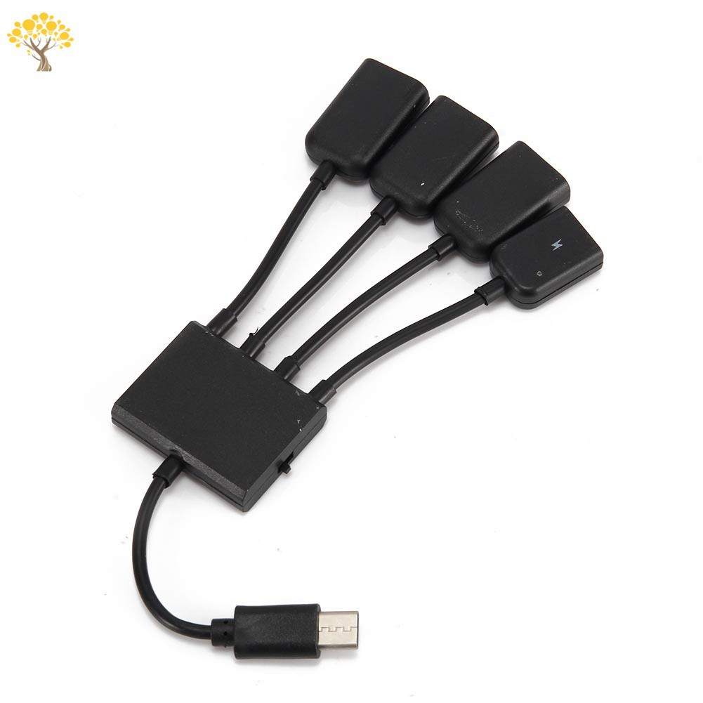 Dây Cáp Chuyển Đổi Usb 2.0 Loại C 4 Trong 1 Đa Năng