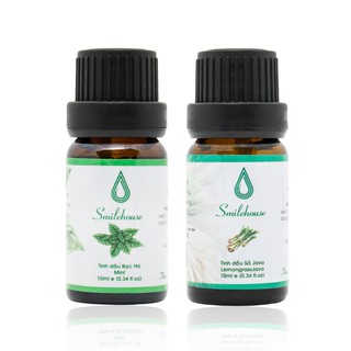 [Combo Tận Hưởng] Tinh dầu Sả Java và Tinh dầu Bạc Hà  – thơm phòng, khử mùi hôi, giảm căng thẳng, xuôi đuổi côn trùng