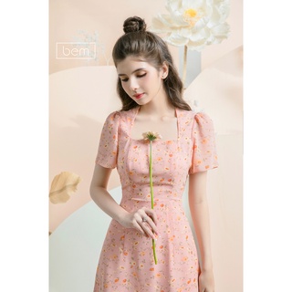 DR186- ĐẦM FORM ÔM EO BEM