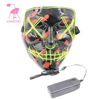 Mặt nạ hóa trang Halloween tích hợp đèn LED phát sáng