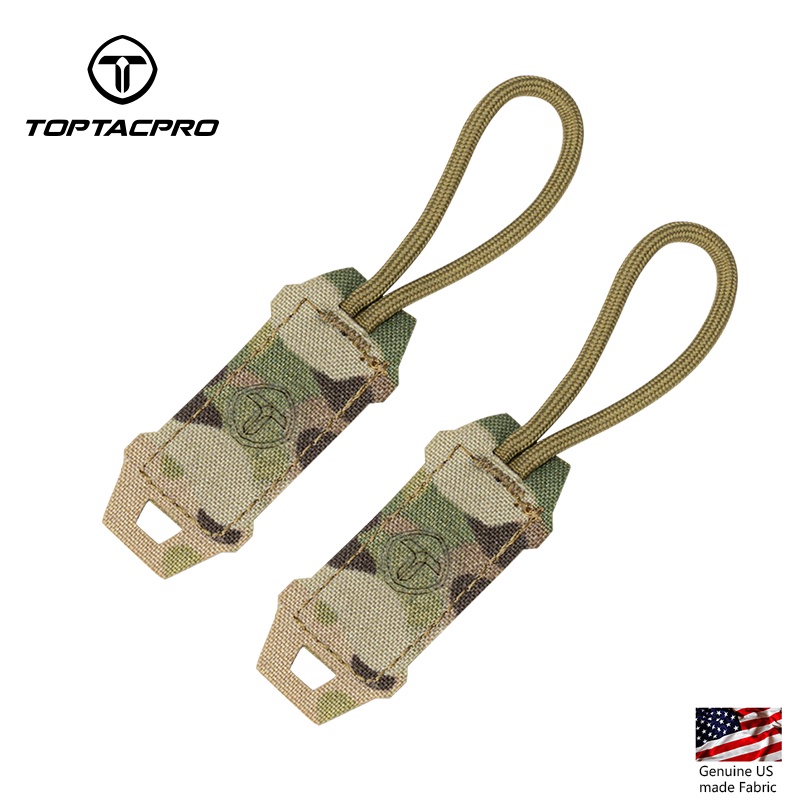 Toptacpro Set 2 Dây Rút Họa Tiết Rằn Ri Có Khóa Kéo Tay Cầm Chắc Chắn 8904
