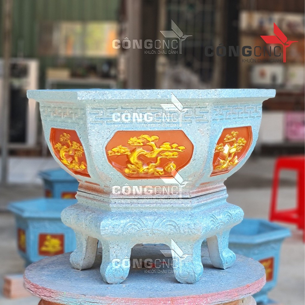 Khuôn Lục Giác 45 Dáng Bầu  Chân Đôn Kỷ