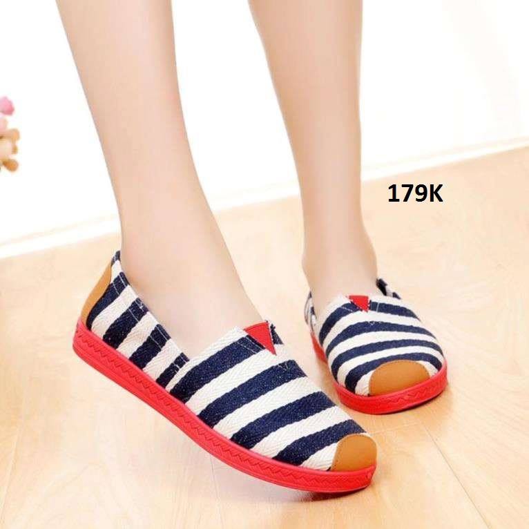 Giày slip-on nữ siêu êm đế dẻo - có hình thật