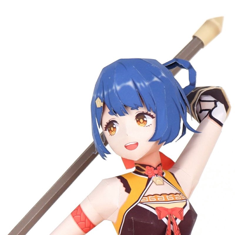 Mô hình giấy anime girl Anime Game Genshin Impact] Xiangling