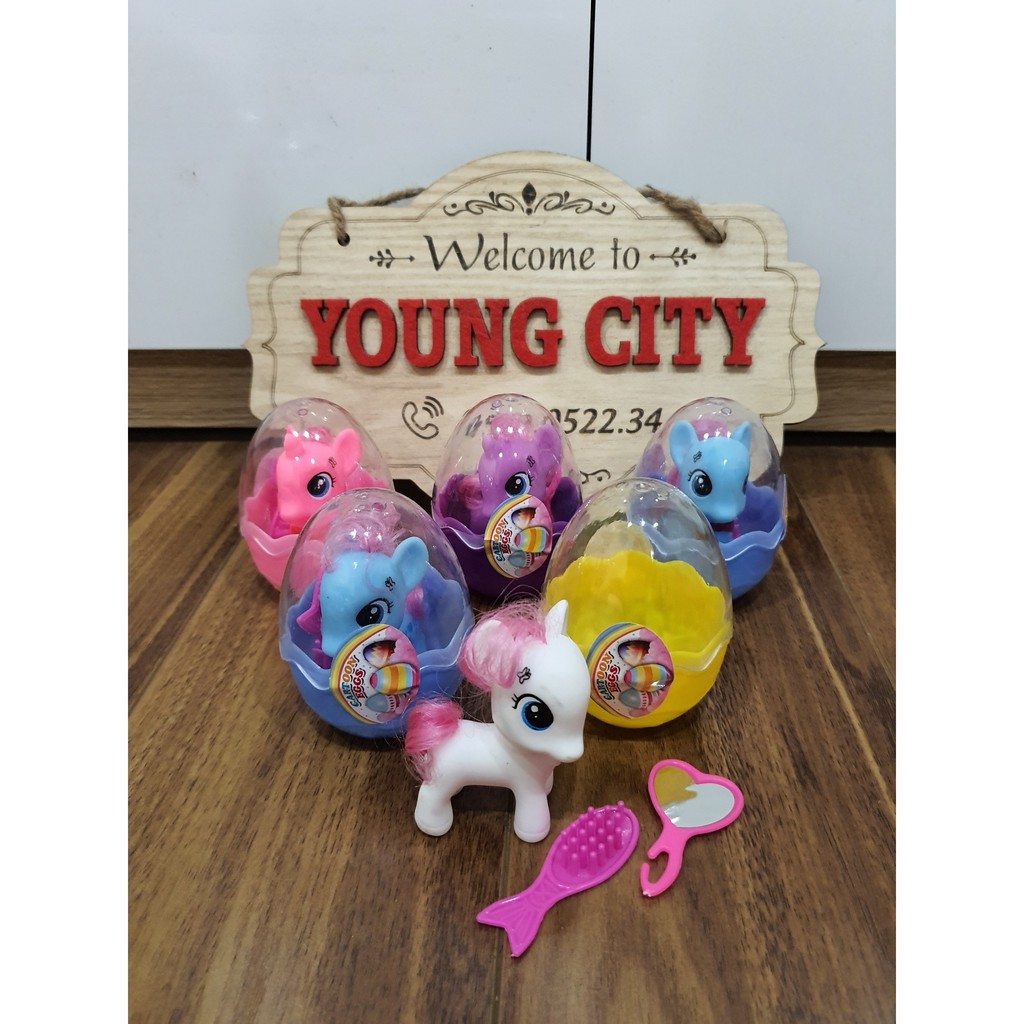 Đồ chơi ngựa Pony trong quả trứng cực hay