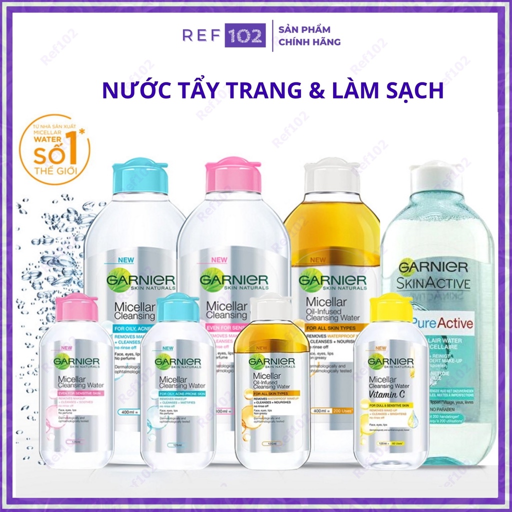 Nước tẩy trang Garnier Micellar Cleansing Water [Chính Hãng]