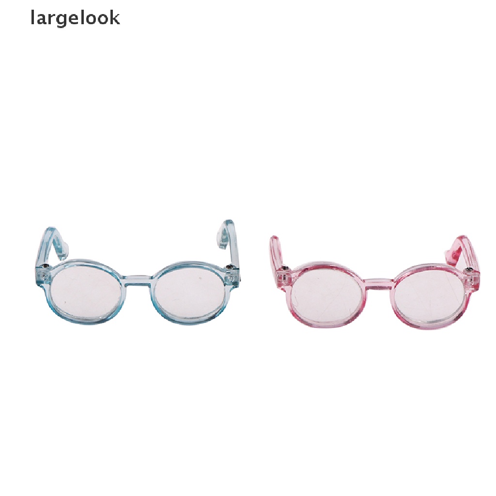 Kính mắt gọng tròn phối lông xù phong cách độc đáo 6.5 / 9.5cm
