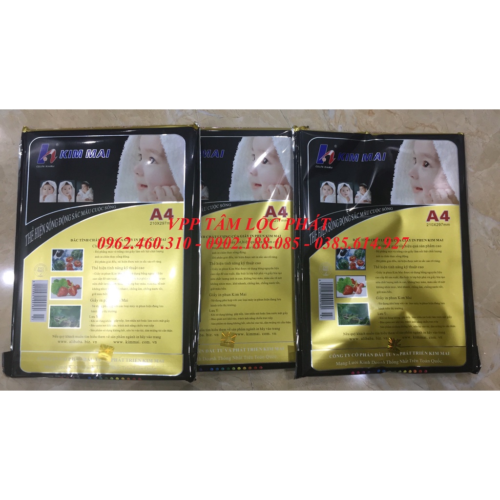 Giấy in ảnh Kim Mai 50 tờ A4 định lượng 230