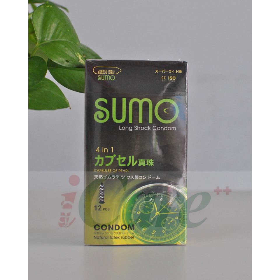[BCS 4 IN 1]  BAO CAO SU SUMO ĐỔI MÀU, CÓ GAI, KÉO DÀI THỜI GIAN HỘP 12 CHIẾC