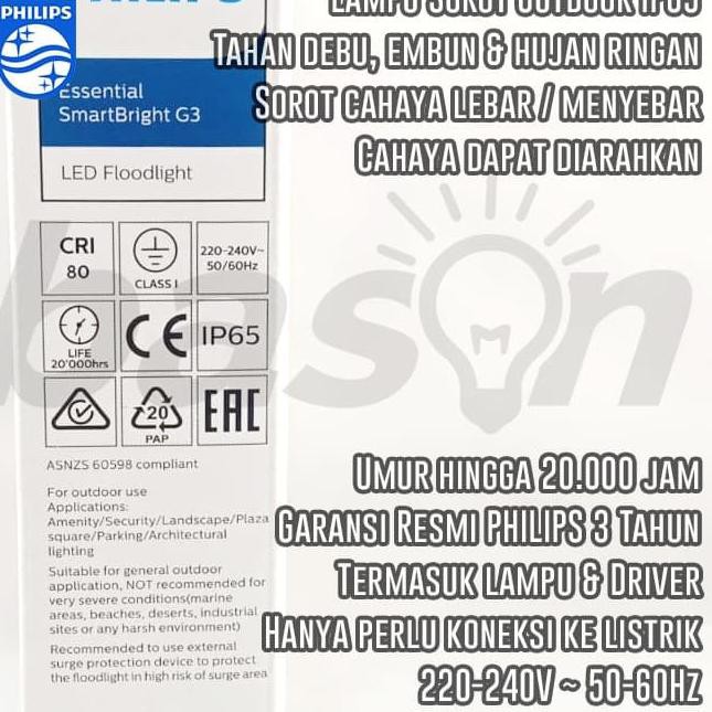 Đèn Pha Led Pn8 Philips Bvp150 20w 1700lm 220v Swb - Ip65