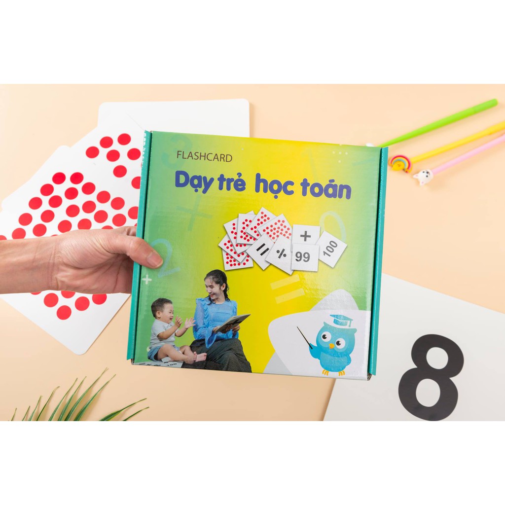 Com Bo Bộ Thẻ Học Thông Minh Thẻ Học Toán Tiếng Việt Thế Giới Xung Quanh GDKids Bộ Cơ Bản