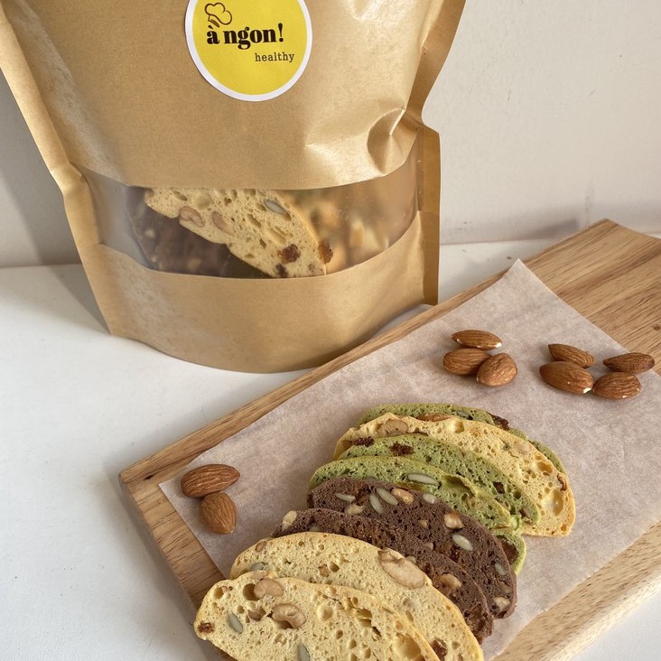 Bánh quy Biscotti 3 vị nguyên bản | BigBuy360 - bigbuy360.vn