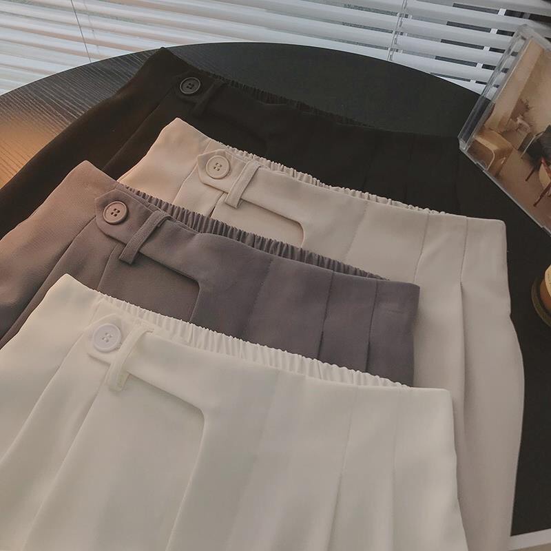 Quần công sở nữ chất tuyết mưa loại 1, Quần baggy cạp lệch siêu xinh full màu đen, trắng ,kem, ghi mã 1111