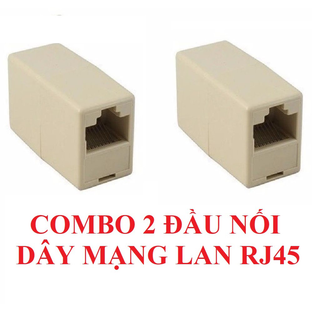 Combo 2 đầu nối dây cáp mạng Internet / Lan chuẩn RJ45