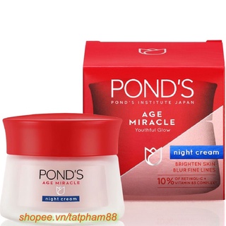 Kem Ngăn Ngừa Lão Hóa 50g Ban Đêm Ponds Age Miracle 100% chính hãng, TAT cung cấp & bảo trợ