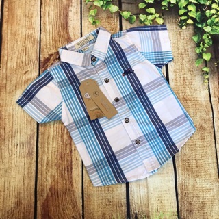 Áo sơ mi sọc caro, size 1-8 (8-26kg)