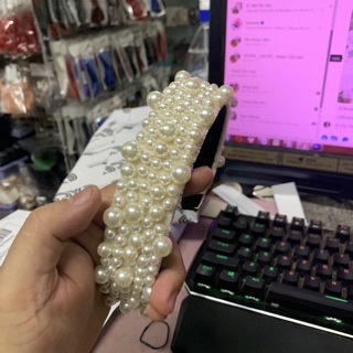 Băng đô hạt trai cài tóc cô dâu GiangPKC