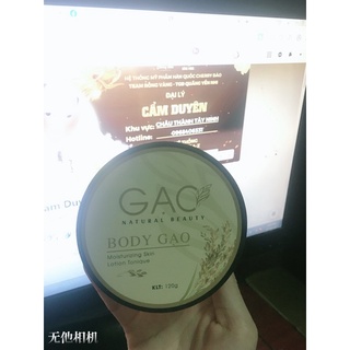Kem Body trắng da Gạo Natural - Dưỡng trắng da toàn thân Chính Hãng