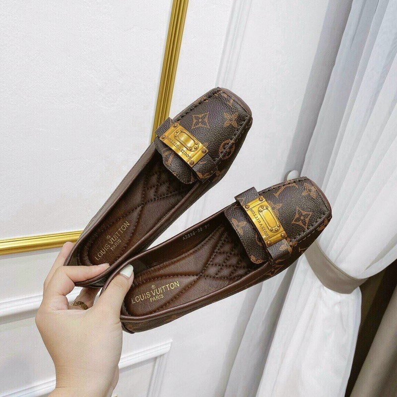 Giày búp bê tag khoá vuông nơ fullbox