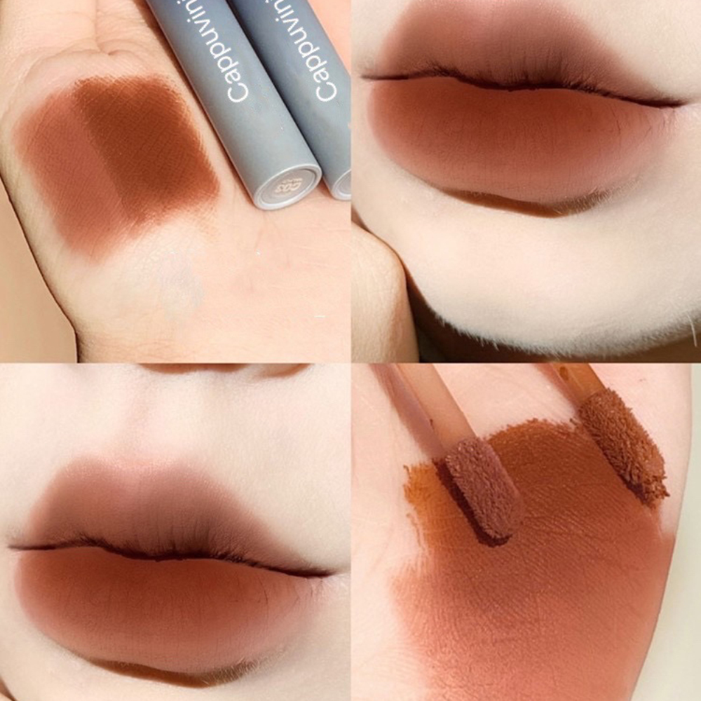 CHERRY Son kem lì Cappuviini lâu trôi mềm mượt không gây khô môi beautybay