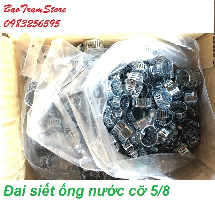 Set 4 cái đai siết cổ dê bằng ốc cỡ 5.8