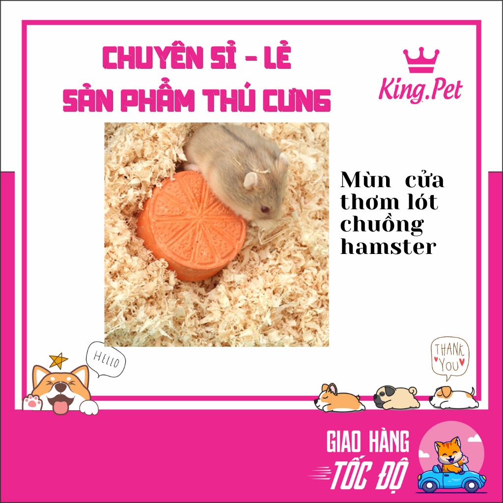 MÙN CỬA GỖ NÉN LÓT CHUỒNG CHO THÚ NHỎ