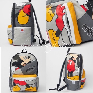[HÀNG MỚI VỀ] BALO MICKEY ZARA PHỐI MÀU CHO BÉ ĐI MẪU GIÁO (chất liệu mềm)