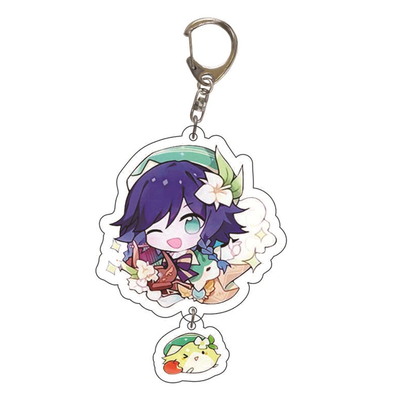 Tmdbyx Móc Khóa Hình Nhân Vật Anime Genshin Dễ Thương