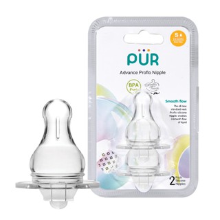 Vỉ 2 Núm Ti Cho Bình Cổ Thường Pur Advance