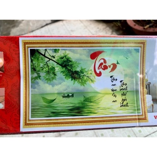 Tranh đính đá chữ tâm vs130