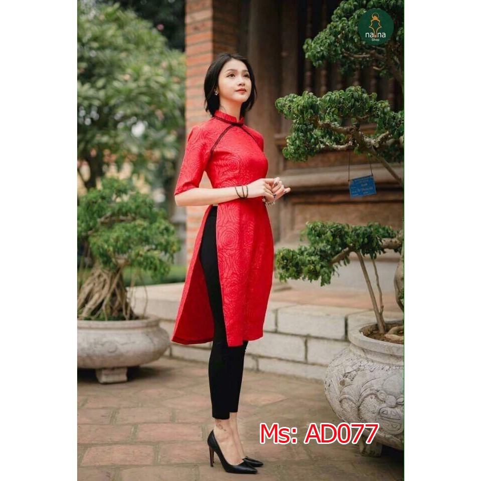 Có size XXL ÁO DÀI CÁCH TÂM MÙA XUÂN CỔ TRỤ