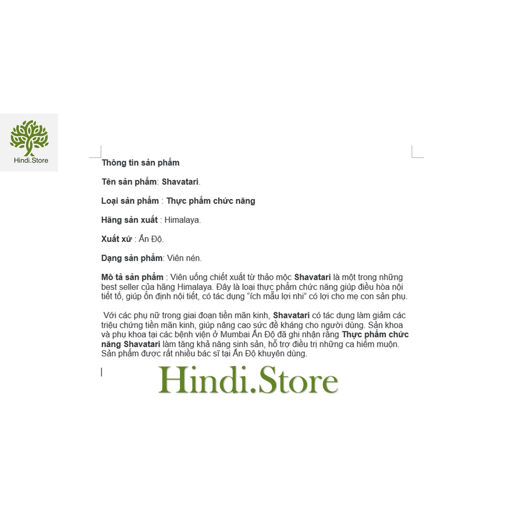 Himalaya Shatavari hỗ trợ giảm mụn, đẹp da - Hindi.Store